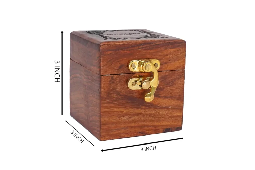 elegant teakwood jewellery box