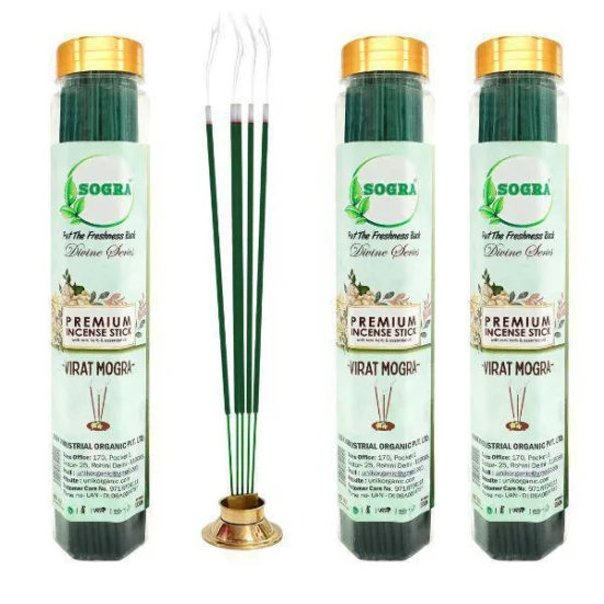 virat mogra incense agarbatti pack of 3