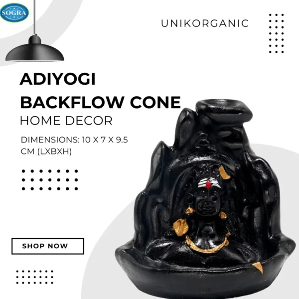 home decor :- Adiyogi Backflow Cone