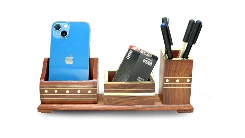 Sogra Premium Wooden Handicrafts :- Wooden Pen Stand