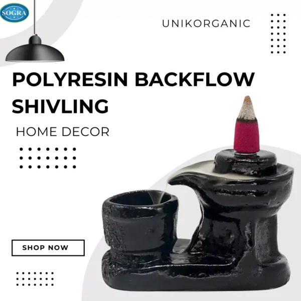 home decor :- Polyresin Backflow Shivling