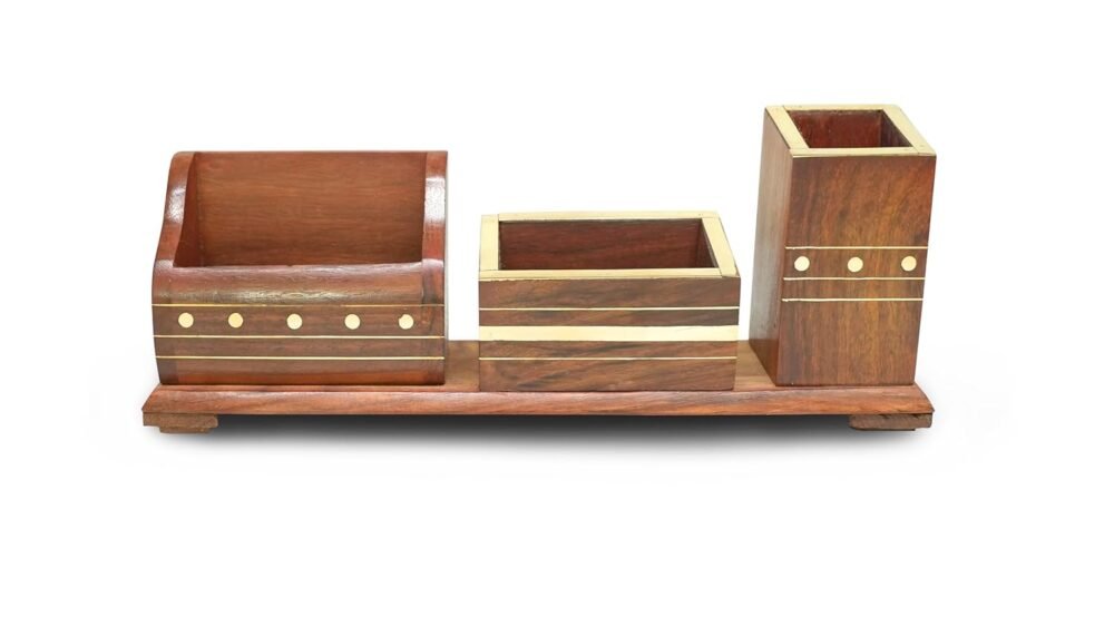 Sogra Premium Wooden Handicrafts :- Wooden Pen Stand