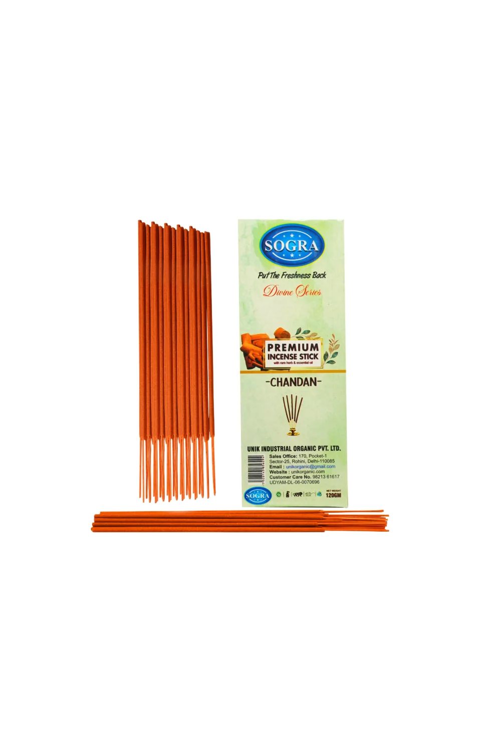 Sogra Nature Incense Stick - Chandan | Pure Sandalwood Aroma