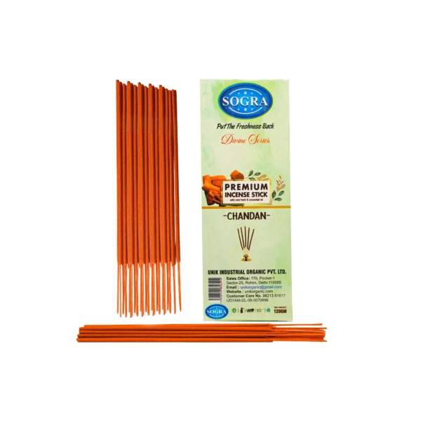 Sogra Nature Incense Stick - Chandan | Pure Sandalwood Aroma