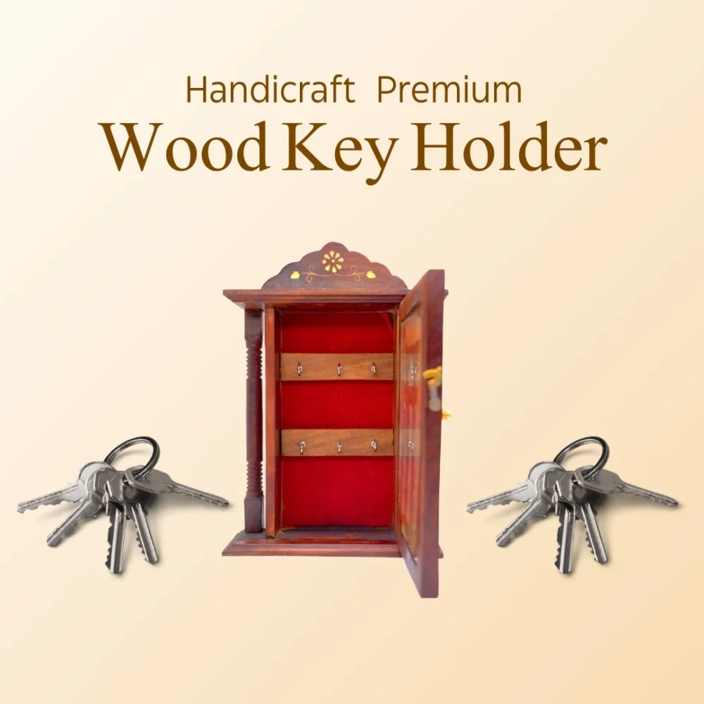 Sogra Premium Wooden Handicraft:-Wooden Key Holder