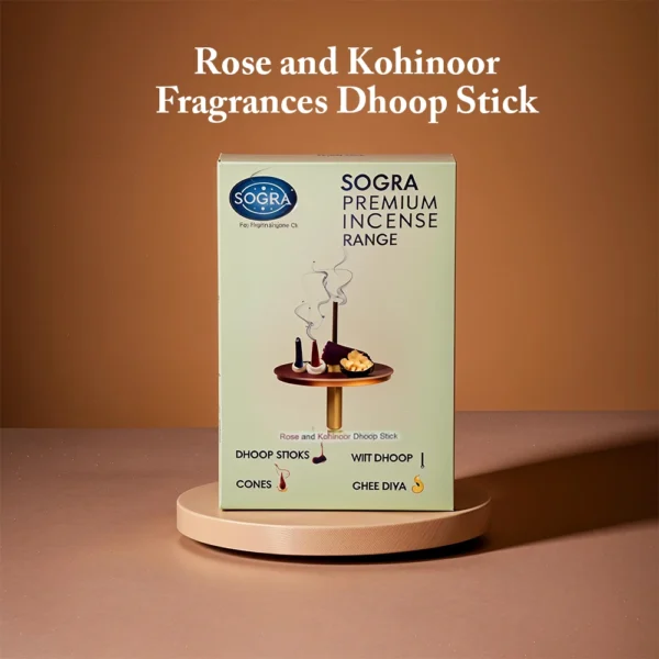 Sogra Premium Dhoop Stick:- Rose and Kohinoor