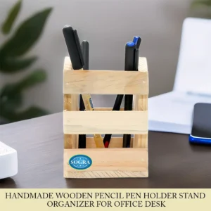 Sogra Premium Wooden Handicraft:-Wooden Pen Stand