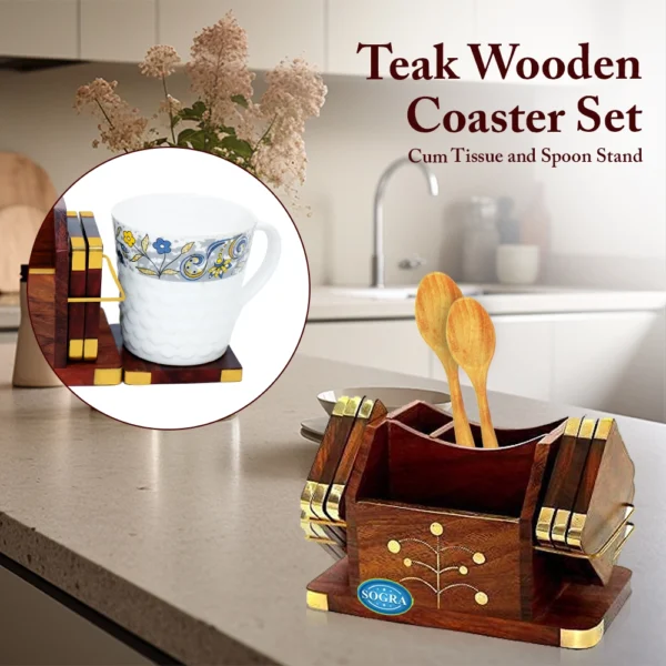 Wooden Coaster Set