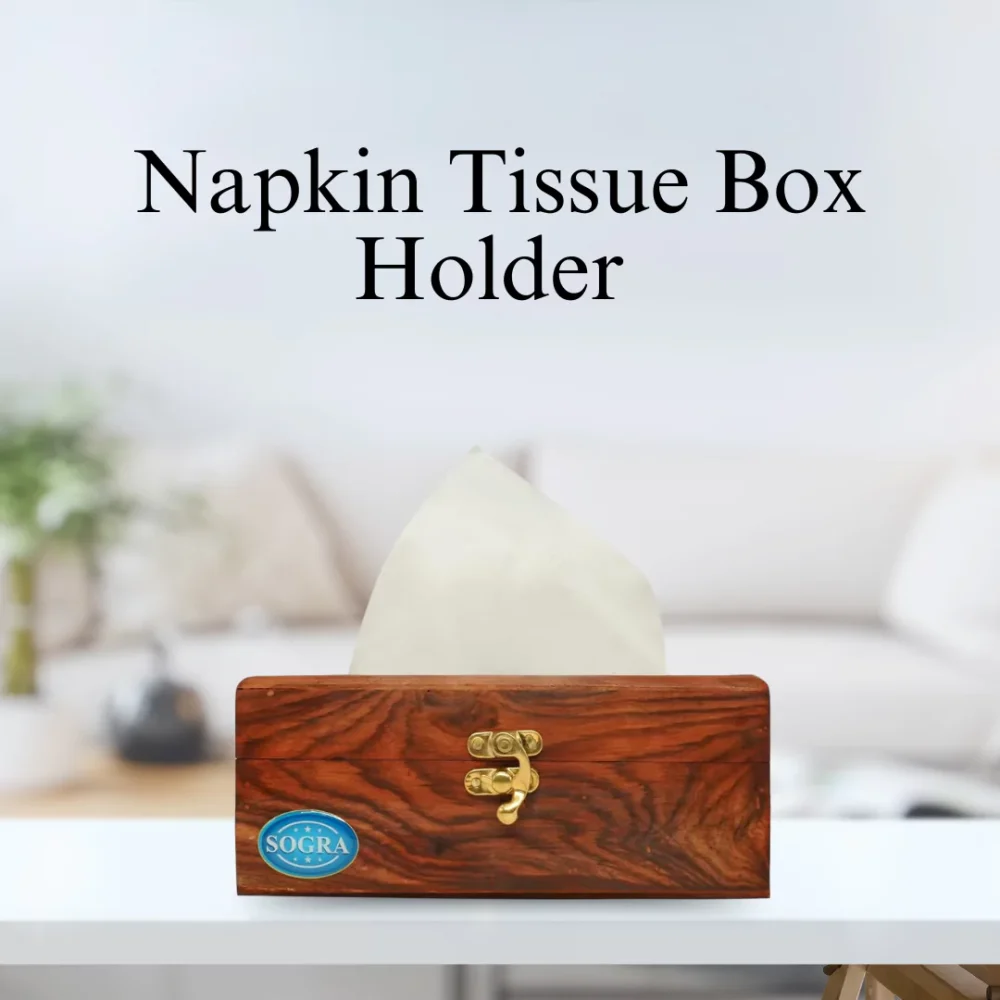 Buy Sogra Premium Wooden Handicraft:- Wooden Tissue Box