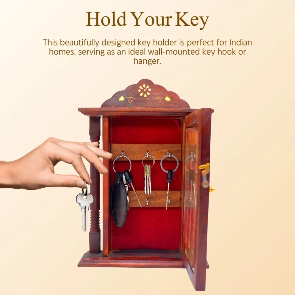 Sogra Premium Wooden Handicraft:-Wooden Key Holder