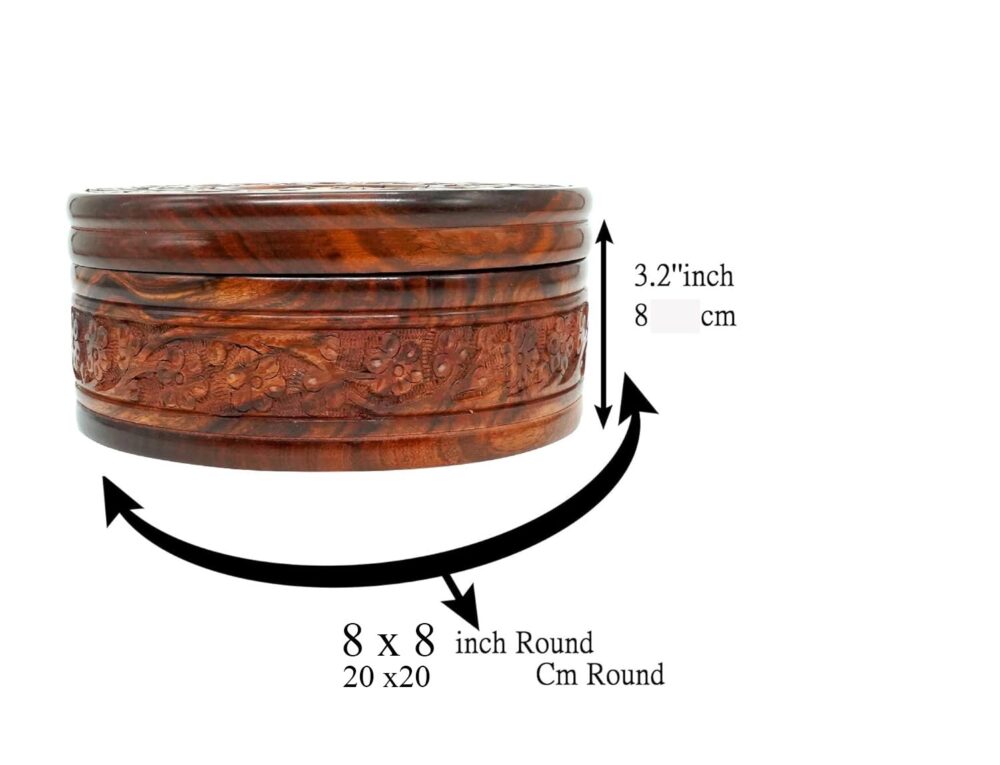 Premium Wooden Chapati Box - Image 6